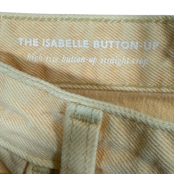 NWT Adriano Goldschmied Isabelle Button Up High-Rise Straight Leg Crop‎ Jeans 29 - Picture 5 of 12